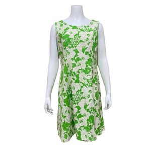 Vintage Floral Print Women's Dress Size 18 1/2 Floral Print